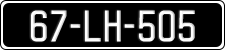 License plate of Ireland, Regular plates