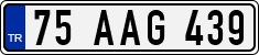 License plate of Turkey, Regular plates