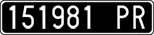 License plate of Italy, Cars (1927 year series)