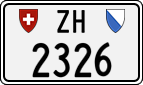 License plate of Switzerland, Cars