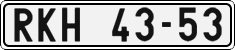 License plate of the Czech Republic, Cars (1960)