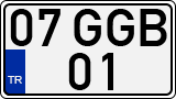 License plate of Turkey, Regular plates