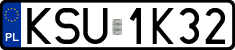 License plates of Poland, Regular car plates