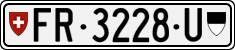 License plate of Switzerland, Dealer (with 