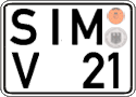 German license plate, Regular plates