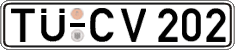 German license plate, Regular plates