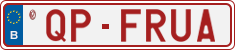 License plate of Belgium, Vanity Plates (2014)