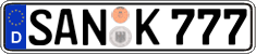 German license plate, Regular plates
