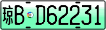 License plate of China, Electric vehicles