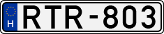 license plates of Hungary, Cars (1990)