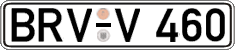 German license plate, Regular plates