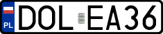 License plates of Poland, Regular car plates