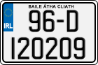 License plate of Ireland, Regular plates