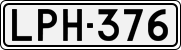 License plate of Finland, Cars