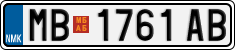 License plate of North Macedonia, Regular plates (2012)