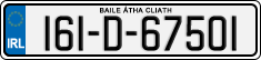 License plate of Ireland, Regular plates