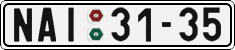 License plate of the Czech Republic, Cars (1960)