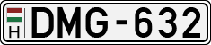 license plates of Hungary, Cars (1990)