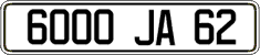 French license plate, FNI
