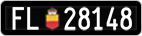 License plate of Liechtenstein, Cars
