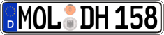 German license plate, Regular plates