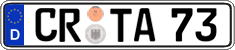 German license plate, Regular plates