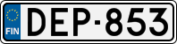 License plate of Finland, Cars