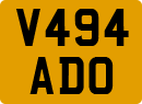 License plate of the United Kingdom, 1983 year system