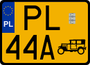 License plates of Poland, Oldtimers