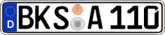 German license plate, Regular plates