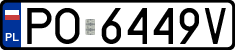 License plates of Poland, Regular car plates