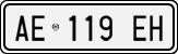 License plate of Italy, Cars (1994 year series)