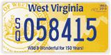 West Virginia, Sesquicentennial (S/Q 123456)