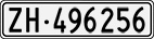 License plate of Switzerland, Cars