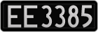 License plate of New Zealand, AB1(234)