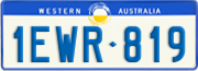 Western Australia, Regular plates