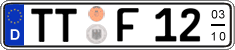 German license plate, Seasonal plates