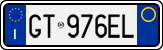 License plate of Italy, Cars (1994 year series)