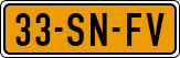 License plate of the Netherlands, Cars