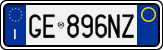 License plate of Italy, Cars (1994 year series)