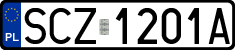 License plates of Poland, Regular car plates