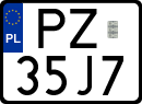 License plates of Poland, Special vehicles and motorcycles