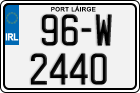 License plate of Ireland, Regular plates
