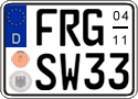 German license plate, Seasonal plates