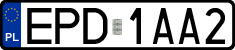 License plates of Poland, Regular car plates
