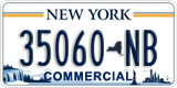 New York, Specialty plates (12345-AB)