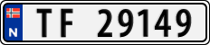 License plate of Norway, Cars