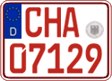 German license plate, Red license plates