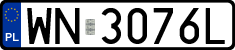License plates of Poland, Regular car plates