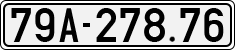 License plate of Vietnam, Cars